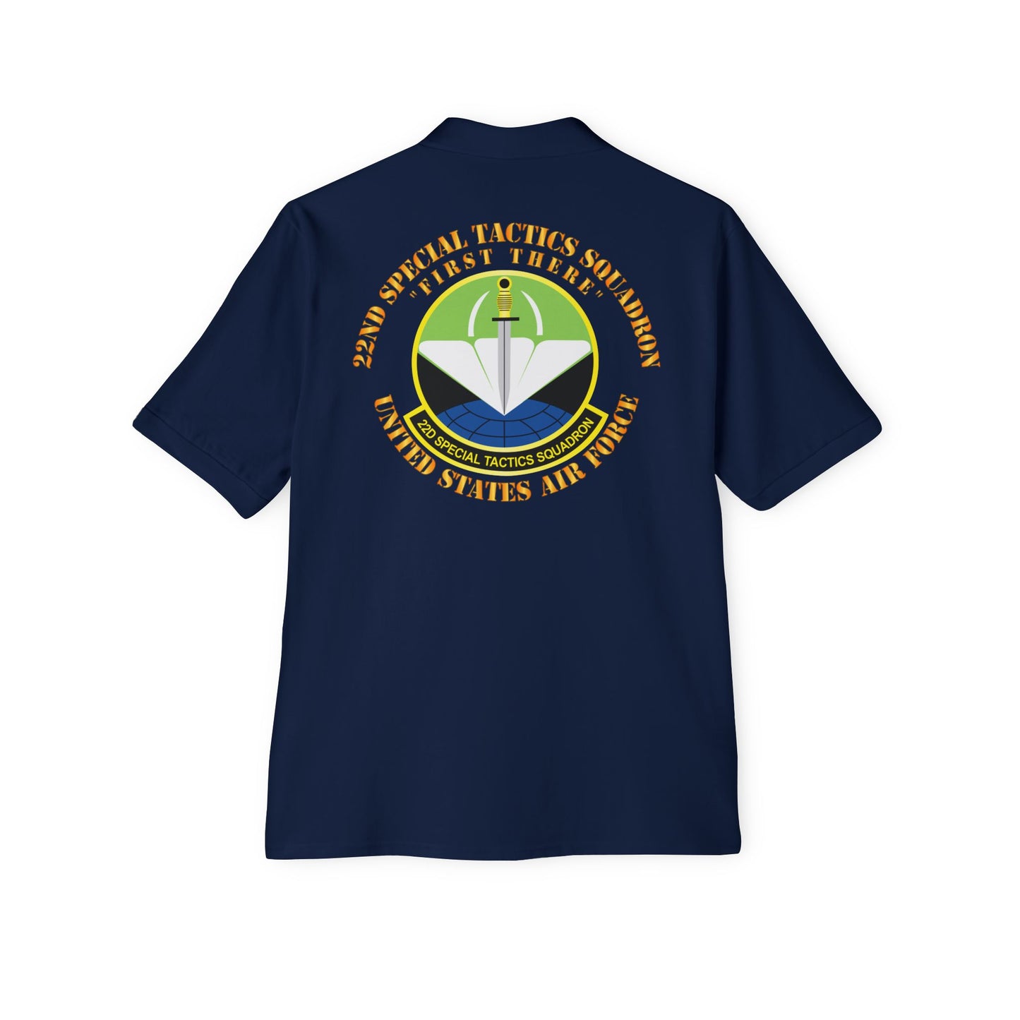 Men's Piqué Polo - USAF - 22nd Special Tactics Squadron - First There X 300