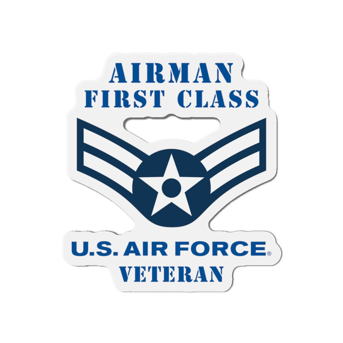 Die-Cut Magnet - USAF - Airman - First Class (E3) - 2020 - Veteran