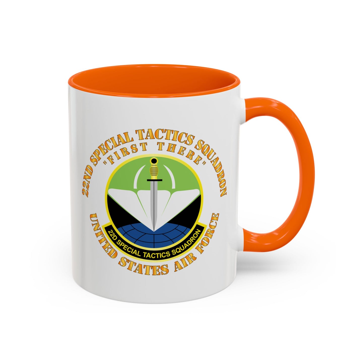 Accent Coffee Mug (11oz & 15oz) - USAF - 22nd Special Tactics Squadron - First There X 300