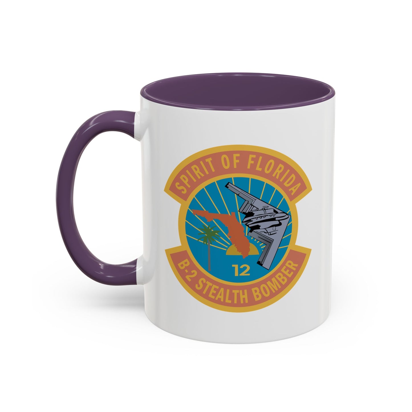 Accent Coffee Mug (11oz & 15oz) - USAF - B2 - Spirit of Florida - Stealth Bomber wo txt X 300