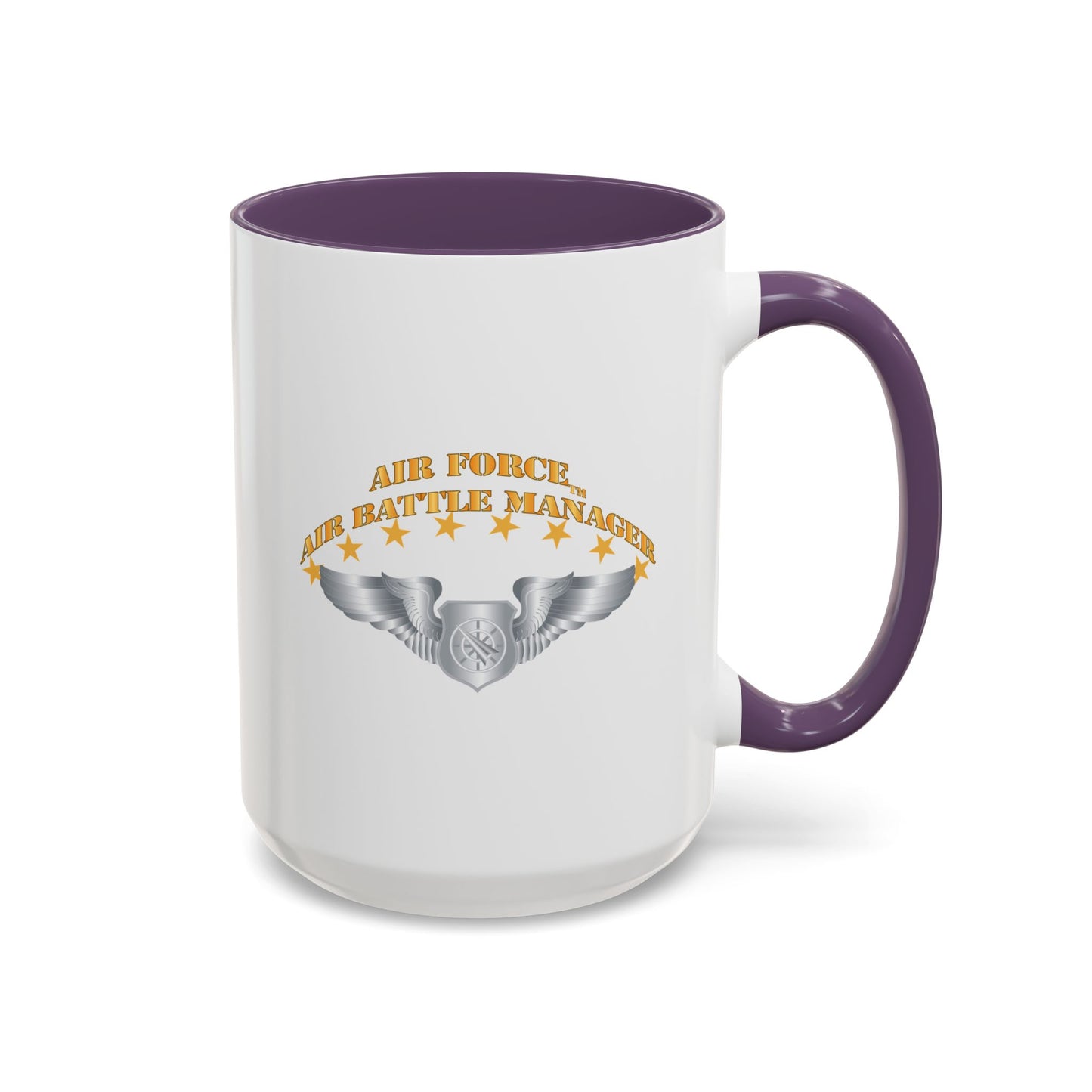 Accent Coffee Mug (11oz & 15oz) - USAF - Air Battle Manager - Basic Wings X 300