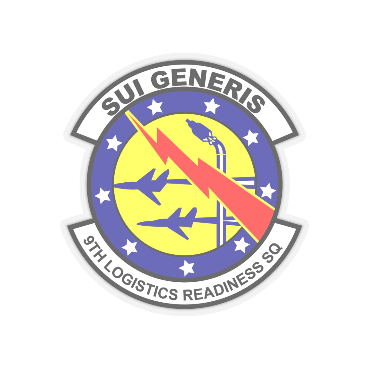 Kiss-Cut Stickers - USAF - 9th Logistics Readiness Squadron wo txt X 300