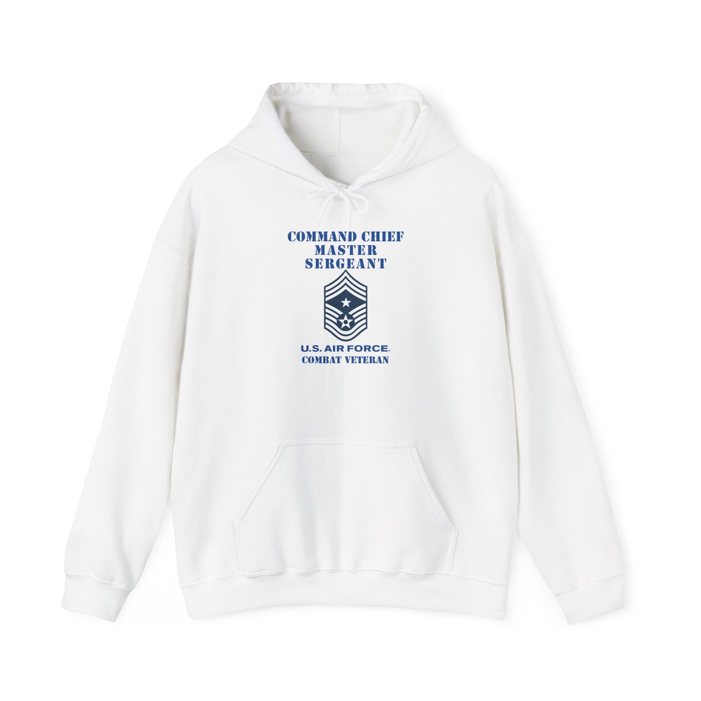 Unisex Heavy Blend Hooded Sweatshirt - USAF - Command Chief Master Sergeant (E9c) - 2020 - Combat Veteran