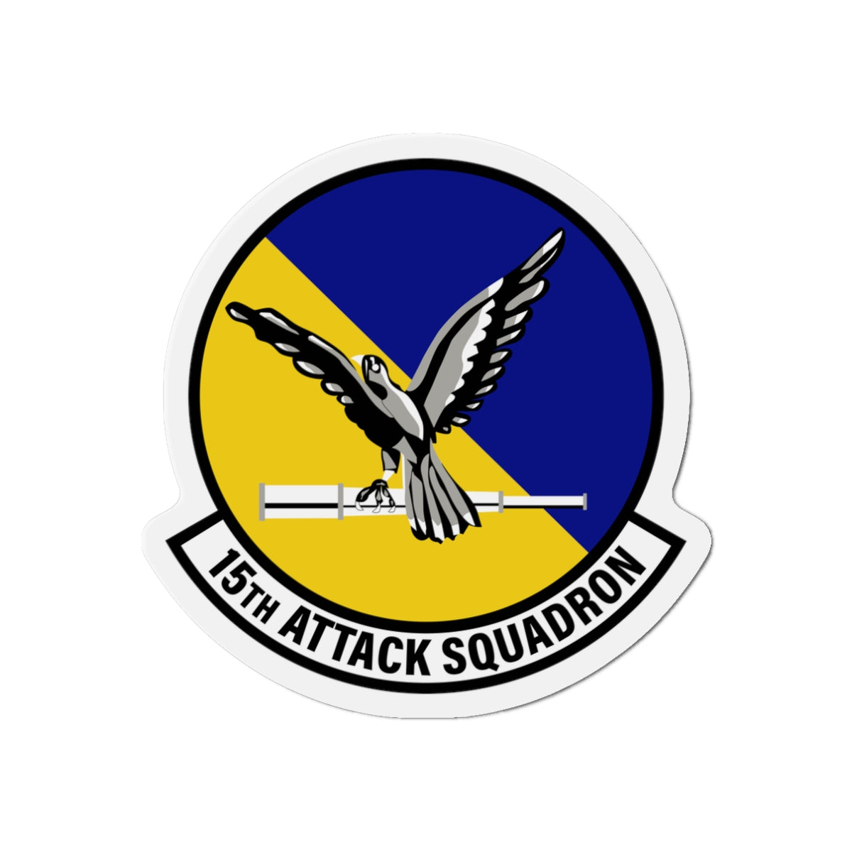Die-Cut Magnet - USAF - 15th Attack Squadron wo txt