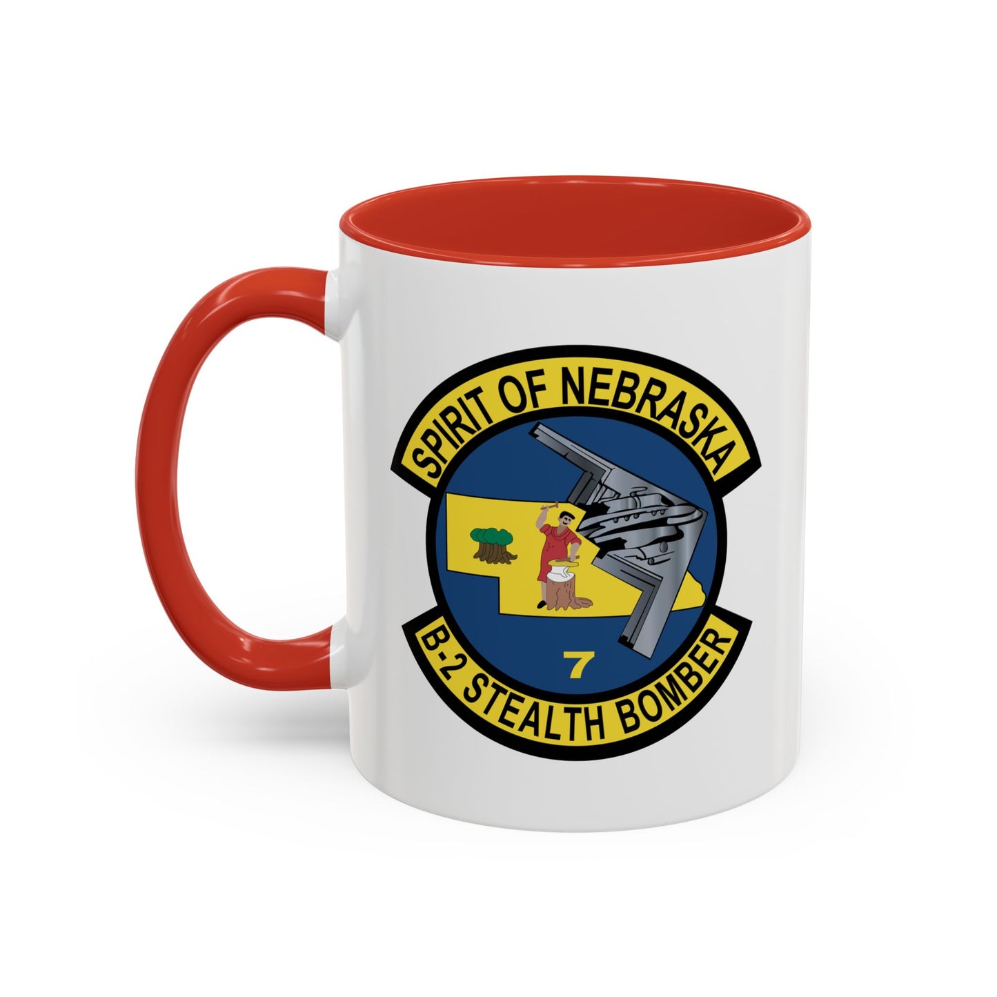 Accent Coffee Mug (11oz & 15oz) - USAF - B2 - Spirit of Nebraska - Stealth Bomber wo txt X 300