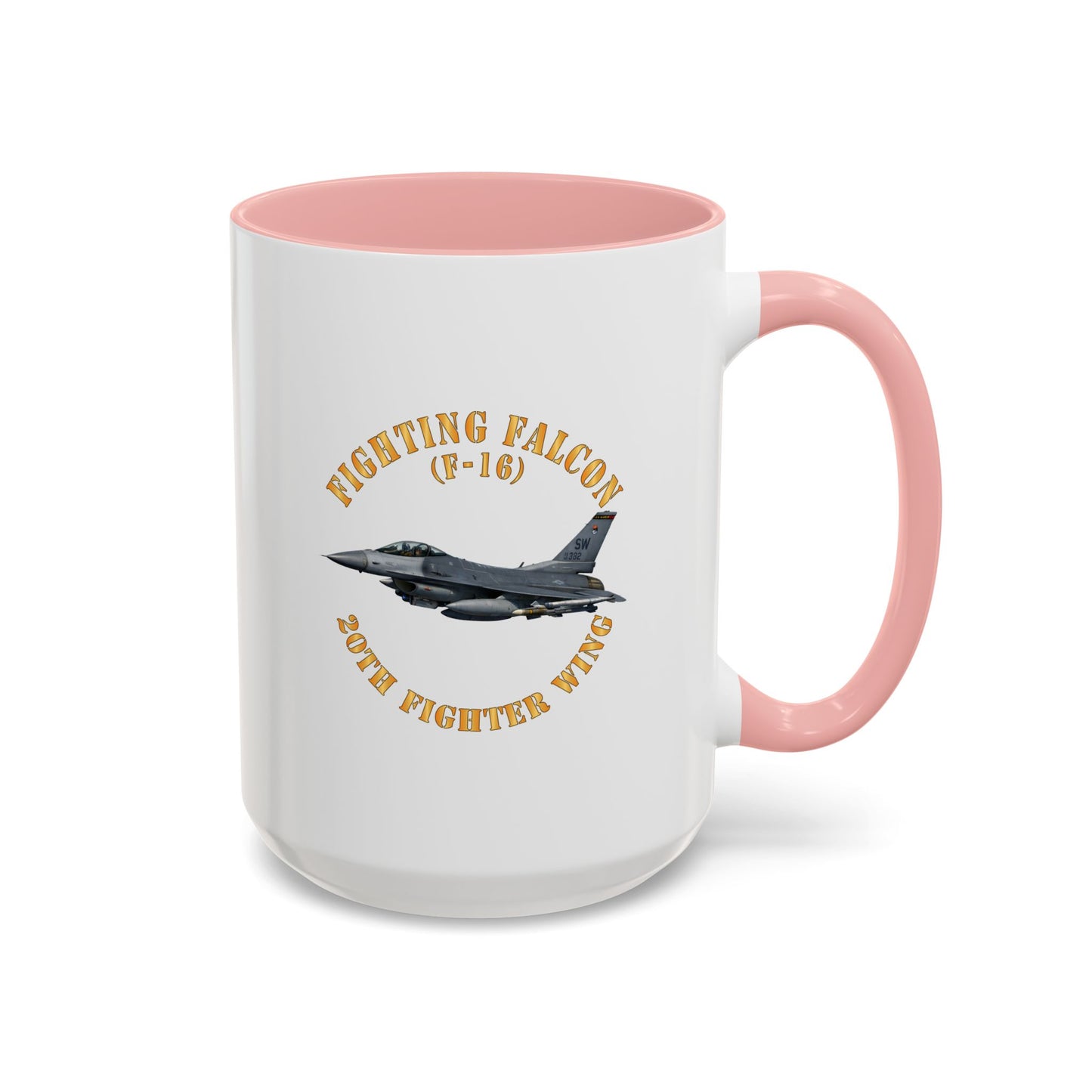 Accent Coffee Mug (11oz & 15oz) - USAF - F-16 Fighting Falcon - 20th Fighter Wing X 300
