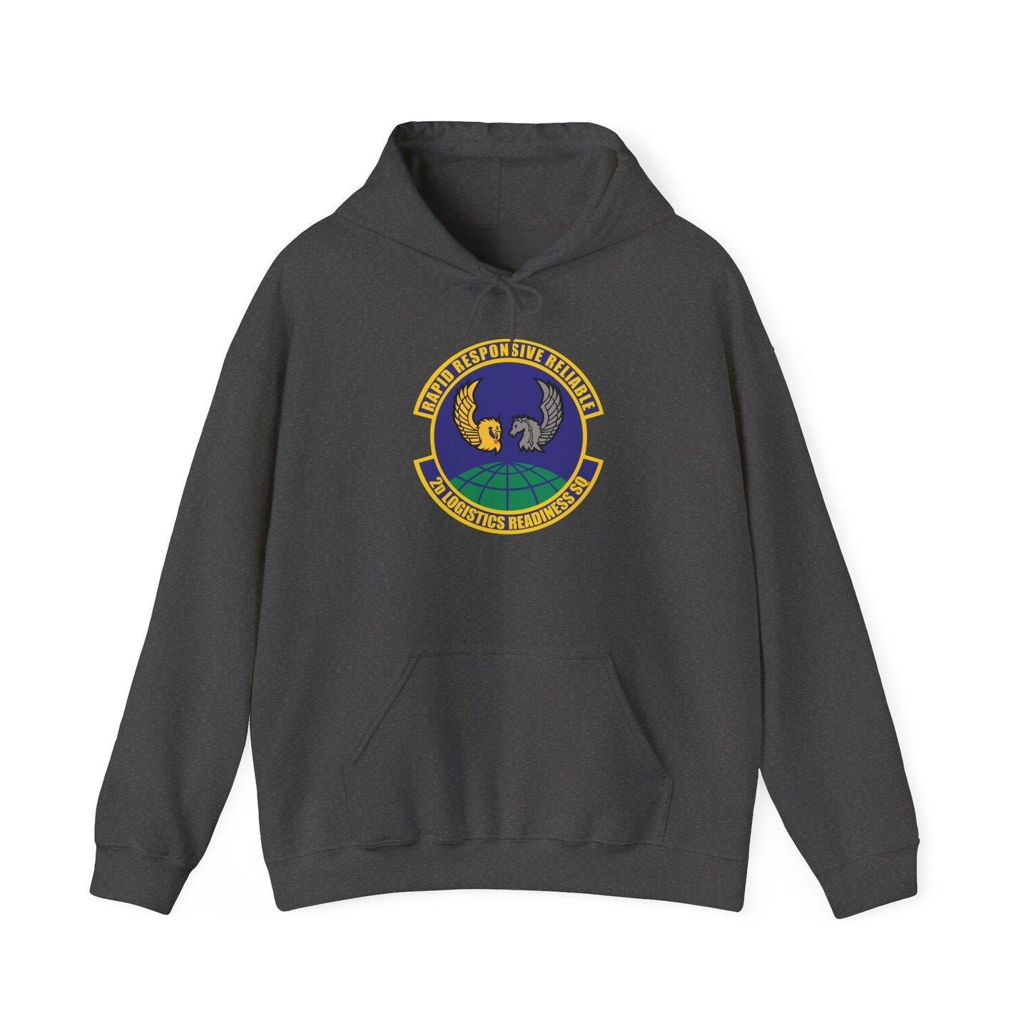 Unisex Heavy Blend Hooded Sweatshirt - USAF - 2d Logistics Readiness Squadron wo txt