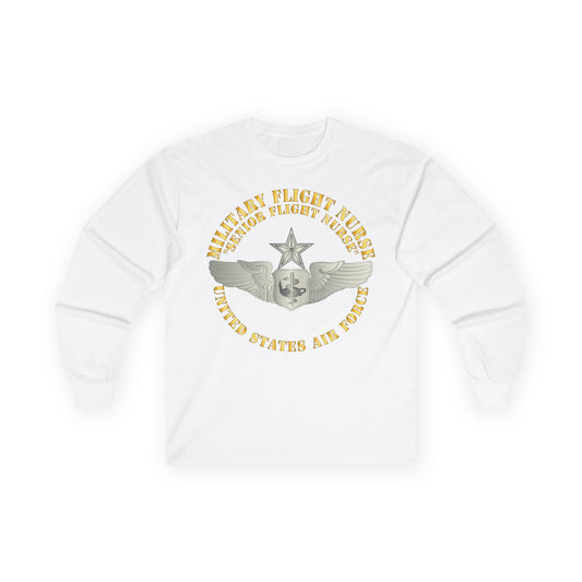 Unisex Ultra Cotton Long Sleeve Tee - USAF - Military Flight Nurse - Flight Nurse - Senior