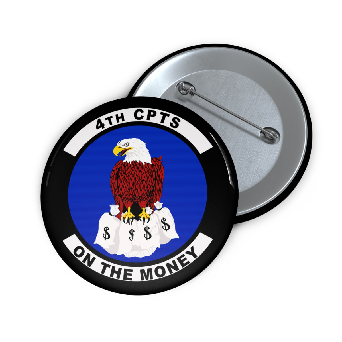 Custom Pin Button - USAF - 4th Comptroller Squadron wo txt X 300