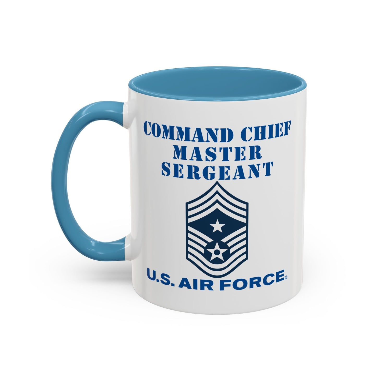 Accent Coffee Mug (11oz & 15oz) - USAF - Command Chief Master Sergeant (E9c) - 2020 - US Air Force w Text X 300