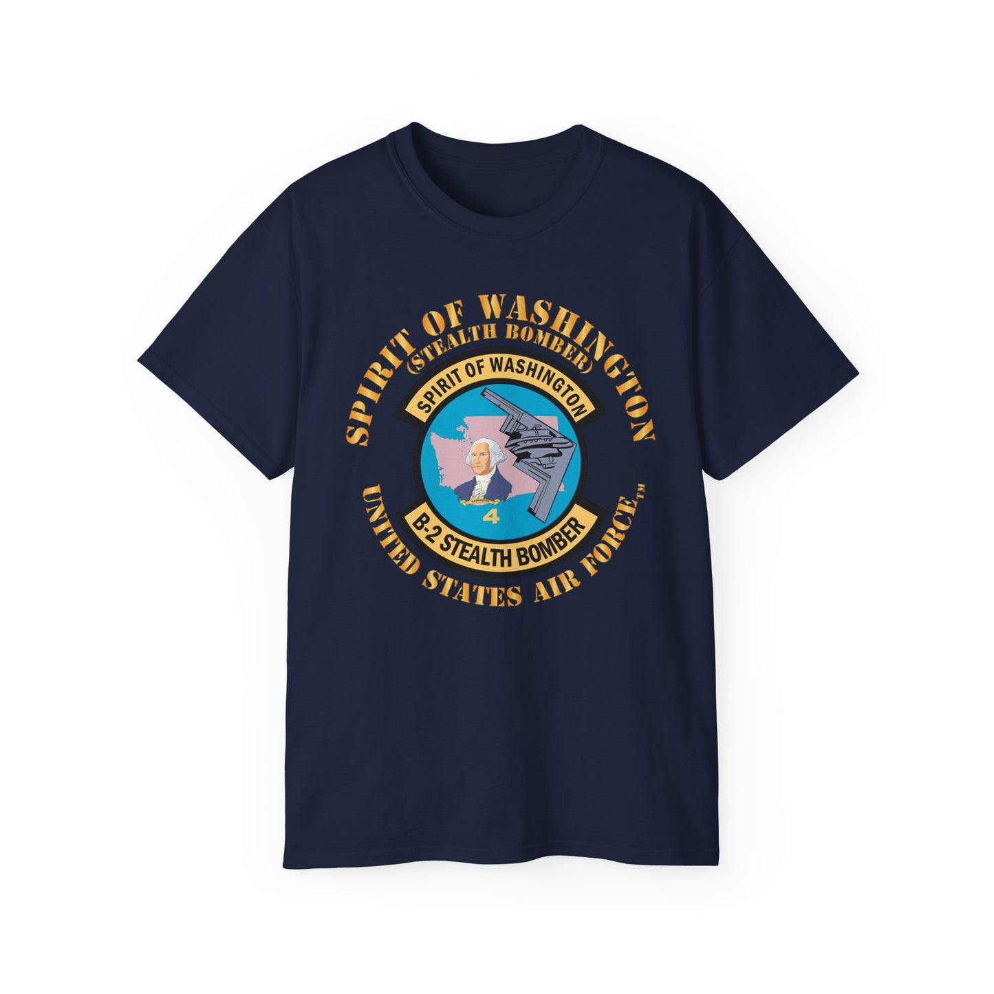 Unisex Ultra Cotton Tee - USAF - B2 - Spirit of Washington - Stealth Bomber X 300