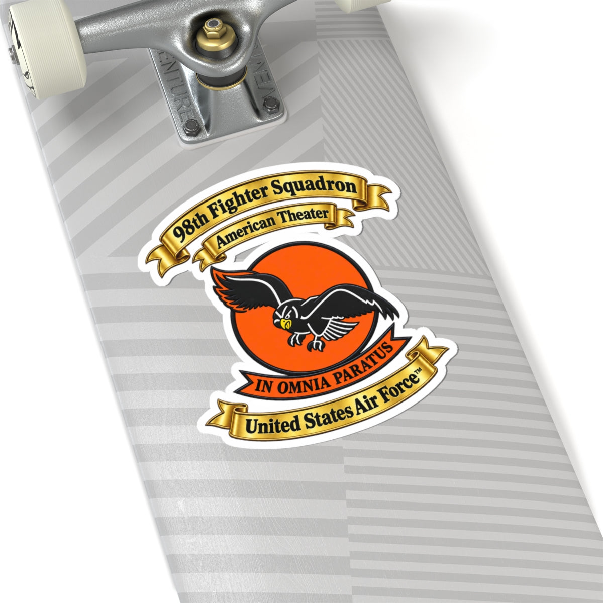 Kiss-Cut Stickers - 98th Fighter-Interceptor Squadron - SSI - American Theater - USAAF - 3D - Transparent