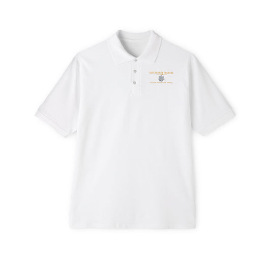 Men's Piqué Polo - USAF - Lieutenant Colonel - LTC - Veteran - Flat - TM X 300