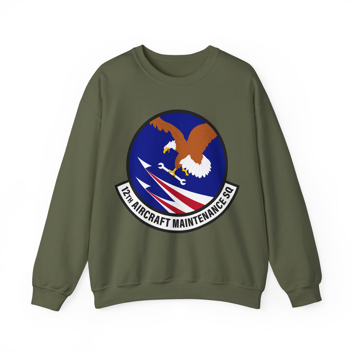 Crewneck Sweatshirt - USAF - 12th Aircraft Maintenance Squadron wo txt