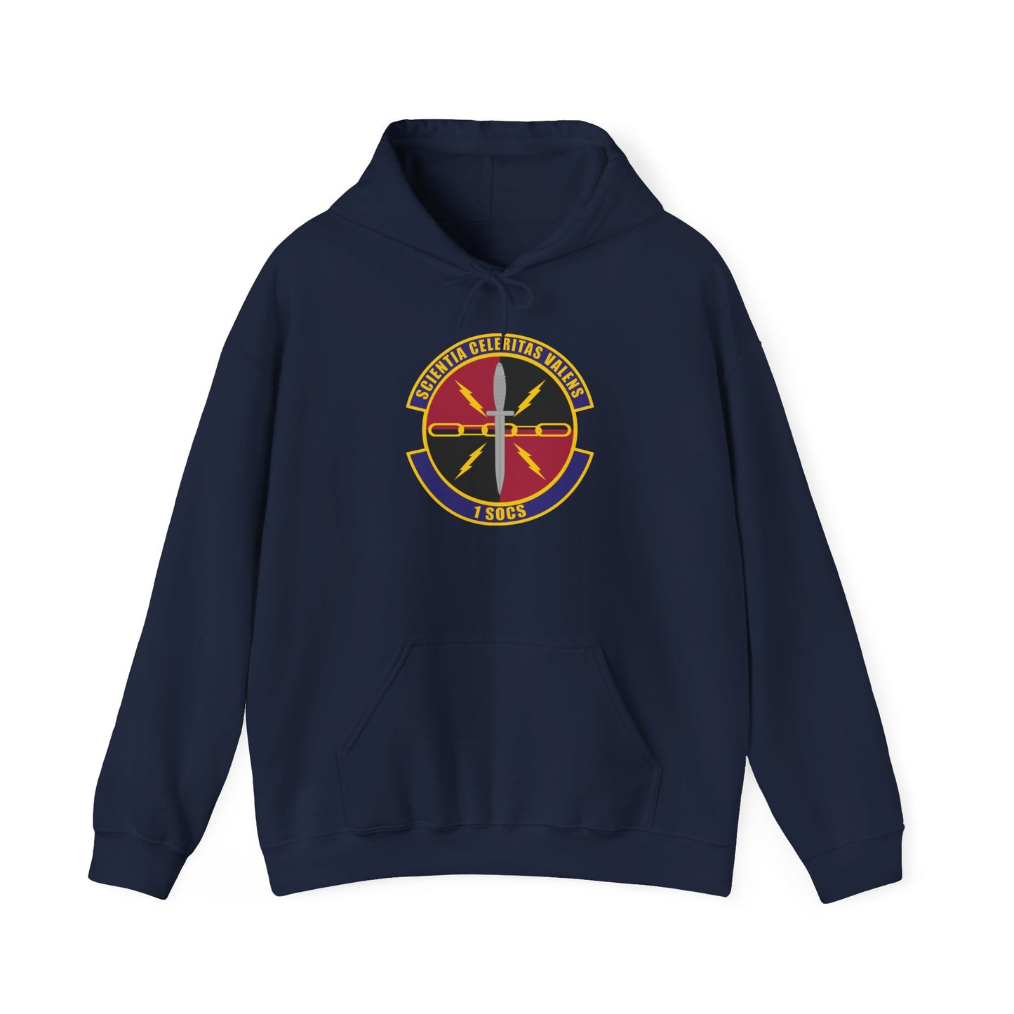 Unisex Heavy Blend Hooded Sweatshirt - USAF - 1st Special Operations Communication Squadron wo txt