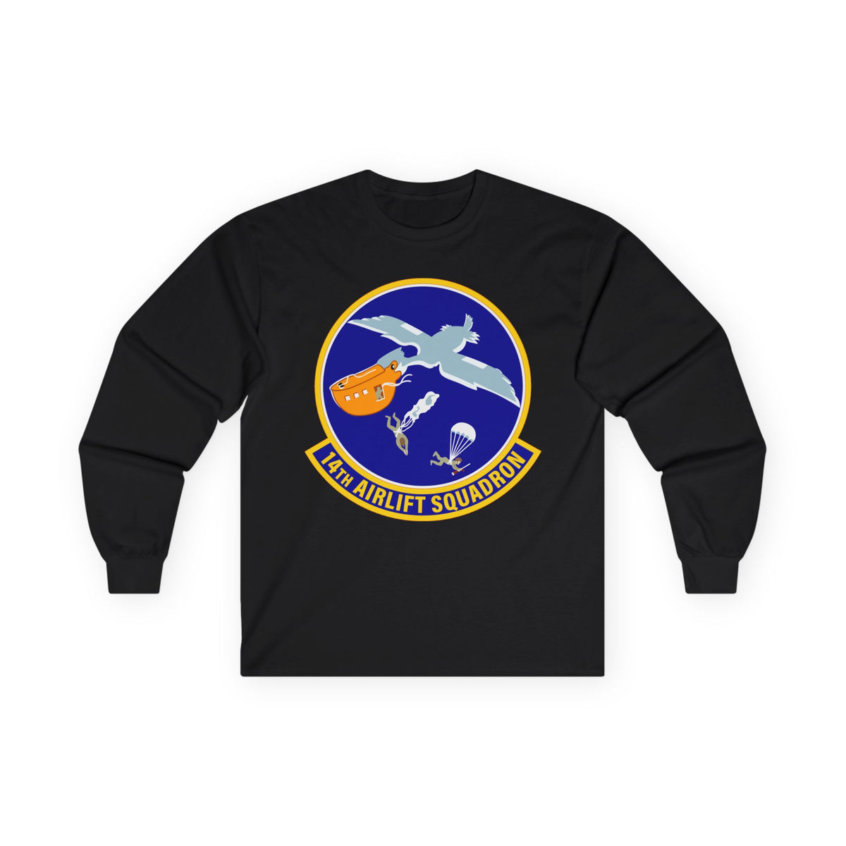 Unisex Ultra Cotton Long Sleeve Tee - USAF - 14th Airlift Squadron wo txt