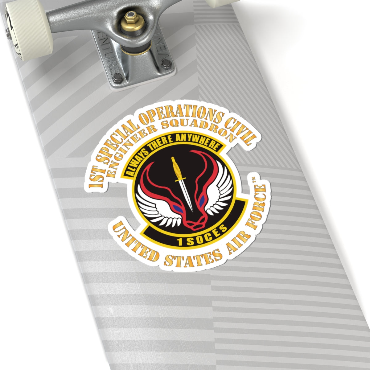 Kiss-Cut Stickers - USAF - 1st Special Operations Civil Engineer Sq X 300