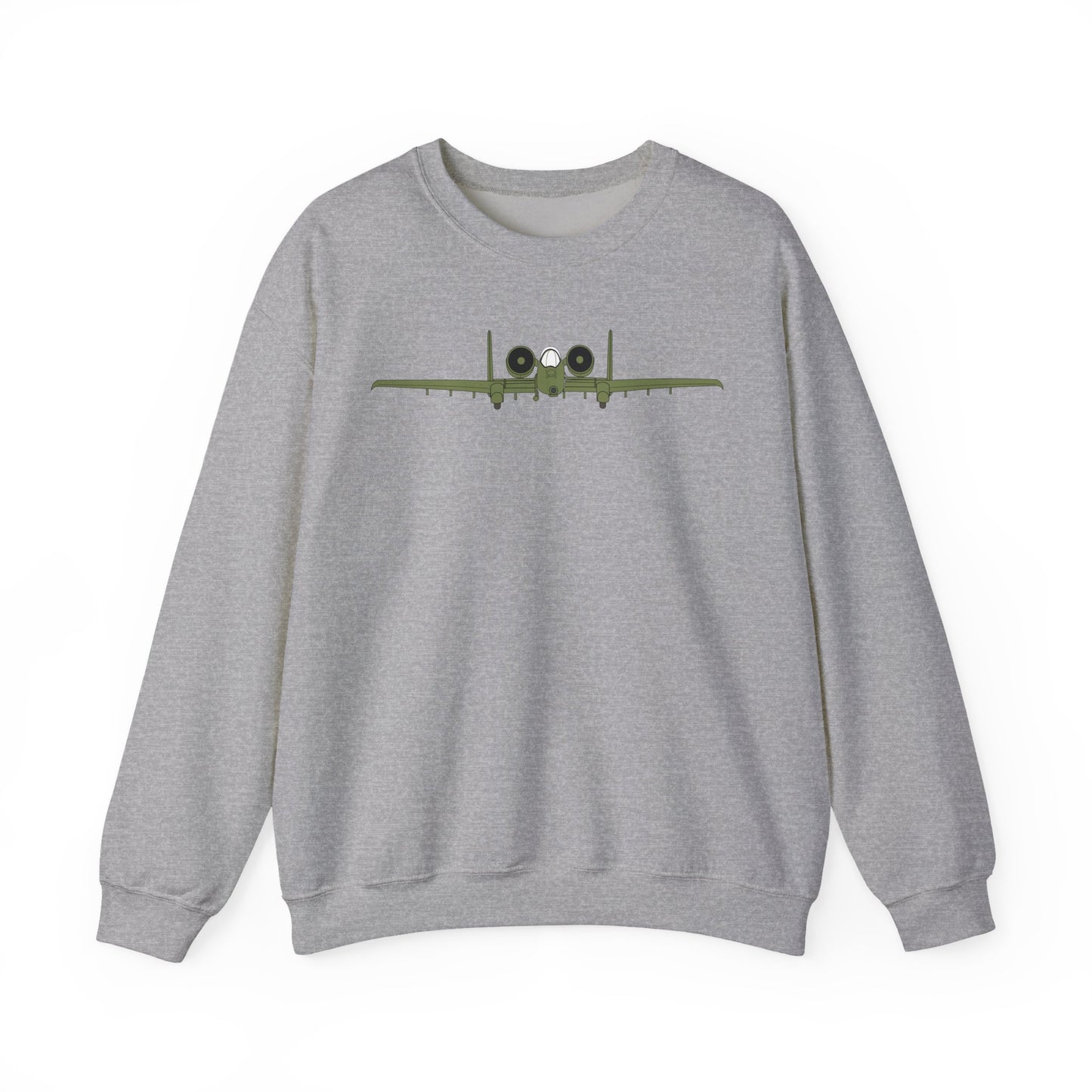 Crewneck Sweatshirt - Aircraft - USAF - A-10 Thunderbolt II - Front X 300