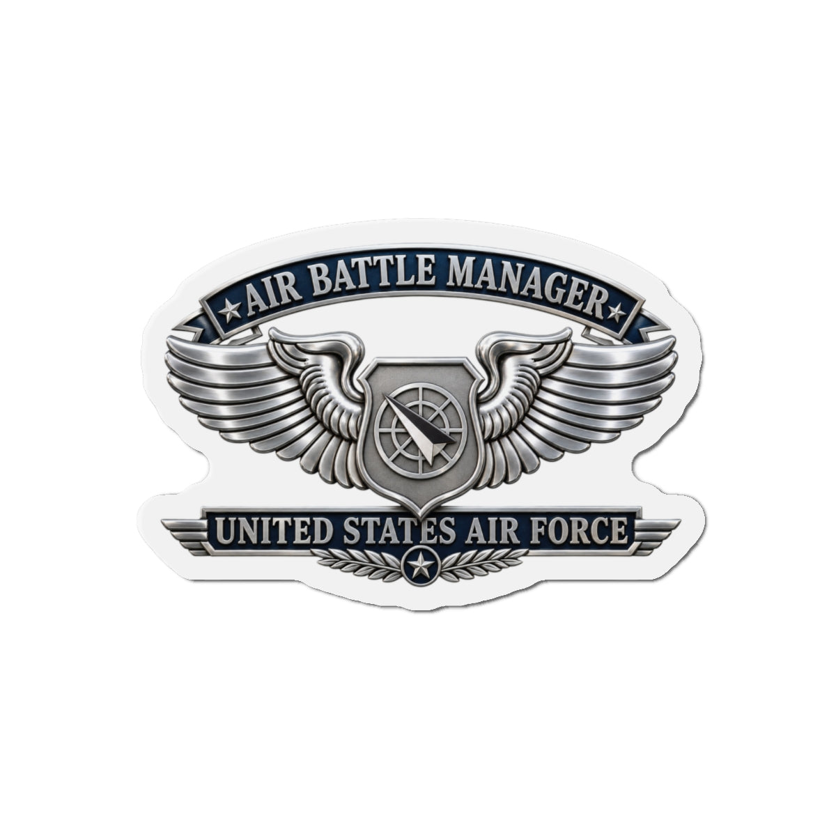 Die-Cut Magnet - USAF - Air Battle Manager Badge - United States Air Force- 3D - Enhanced