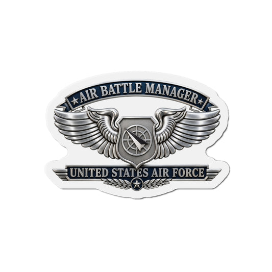 Die-Cut Magnet - USAF - Air Battle Manager Badge - United States Air Force- 3D - Enhanced