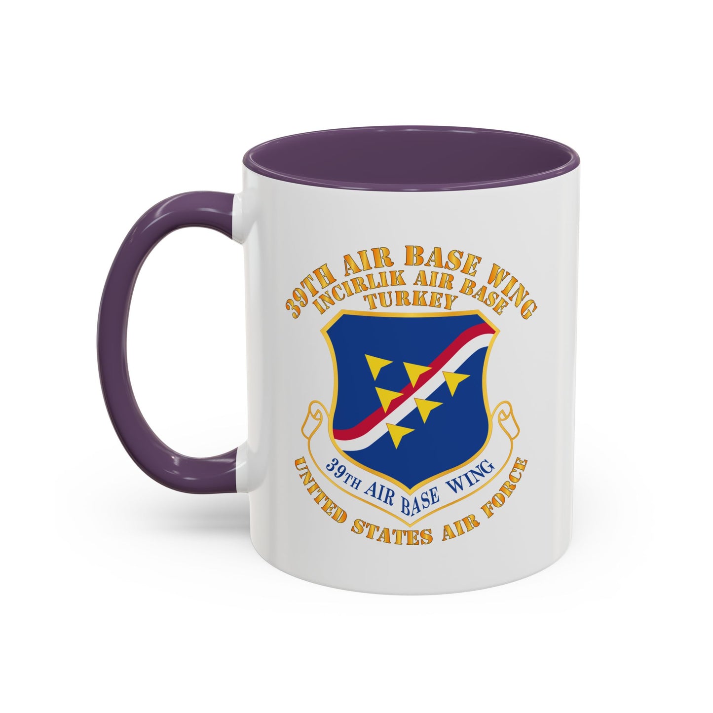 Accent Coffee Mug (11oz & 15oz) - USAF - 39th Airbase Wing - 3rd AF - Incirlik Air Base - Turkey