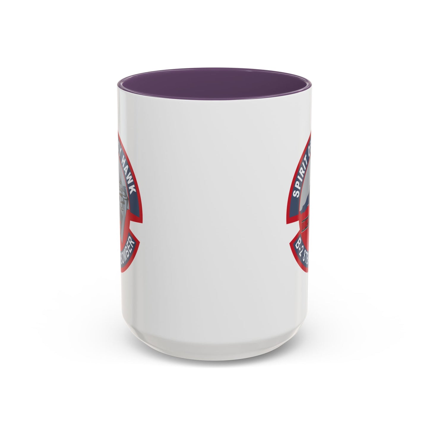 Accent Coffee Mug (11oz & 15oz) - USAF - B2 - Spirit of Kitty Hawk - Stealth Bomber wo txt X 300