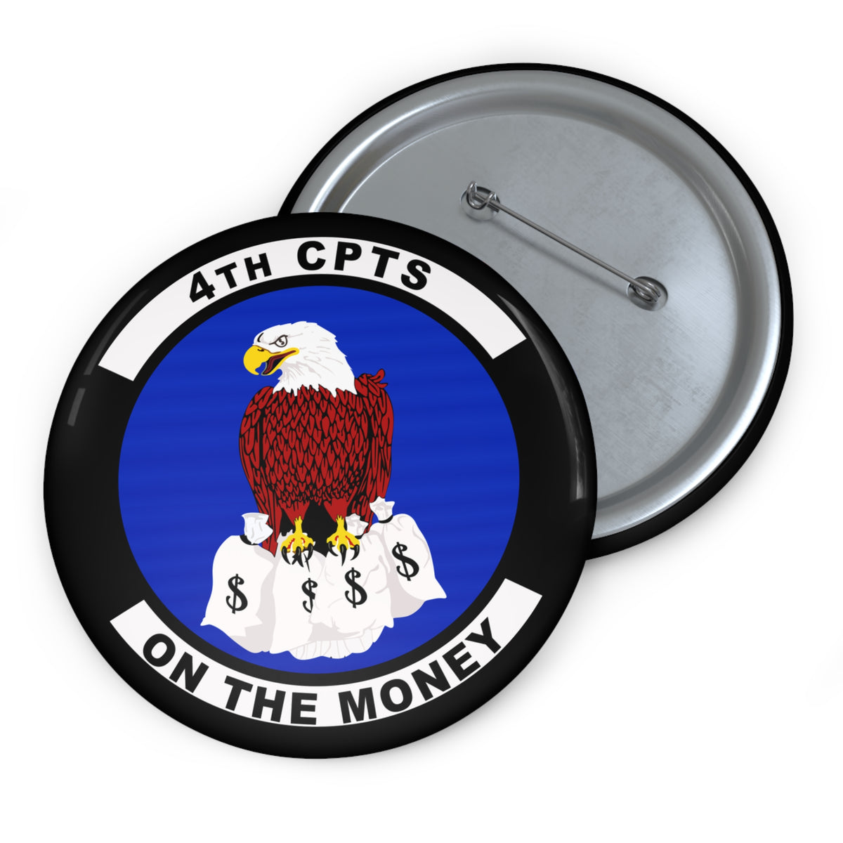 Custom Pin Button - USAF - 4th Comptroller Squadron wo txt X 300