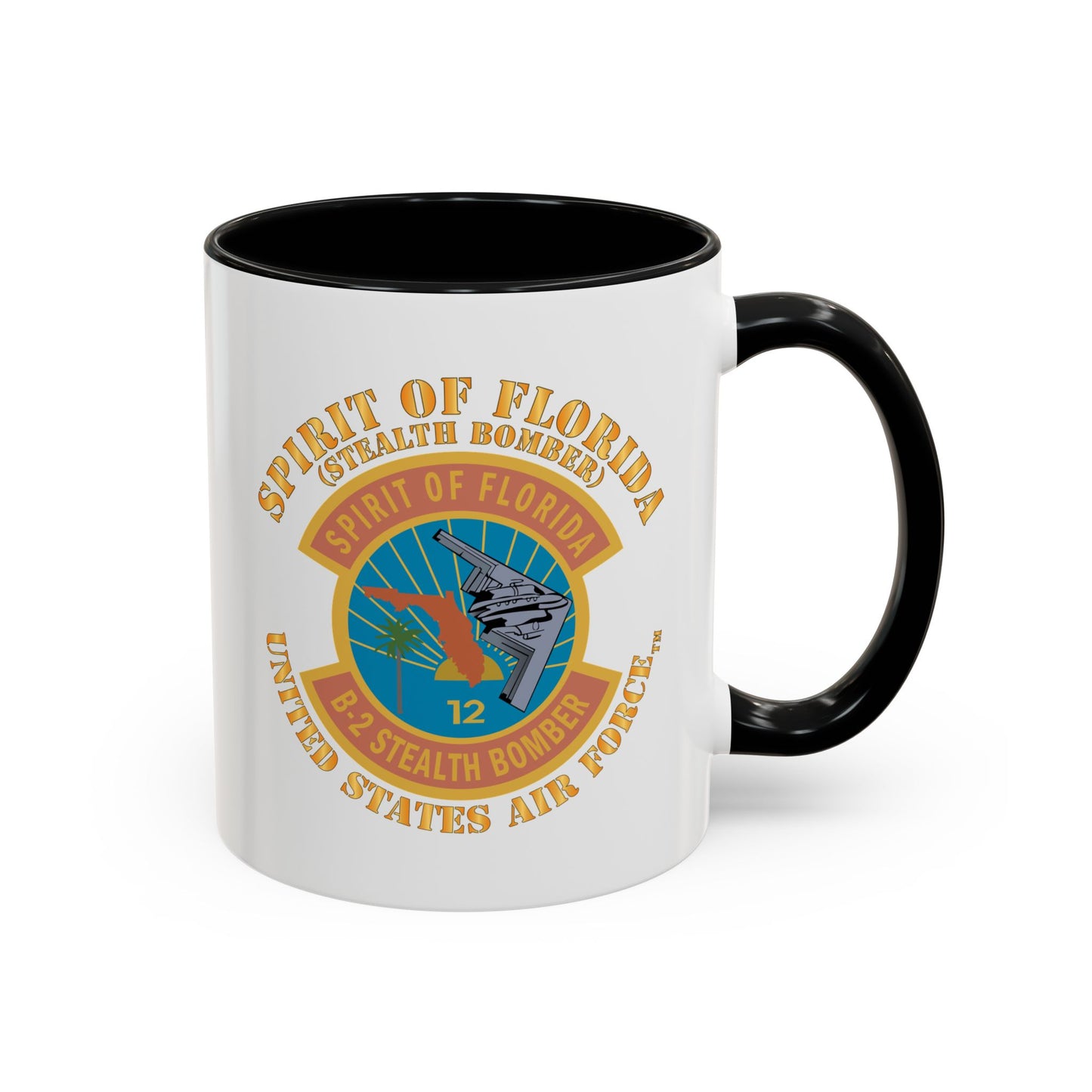 Accent Coffee Mug (11oz & 15oz) - USAF - B2 - Spirit of Florida - Stealth Bomber X 300