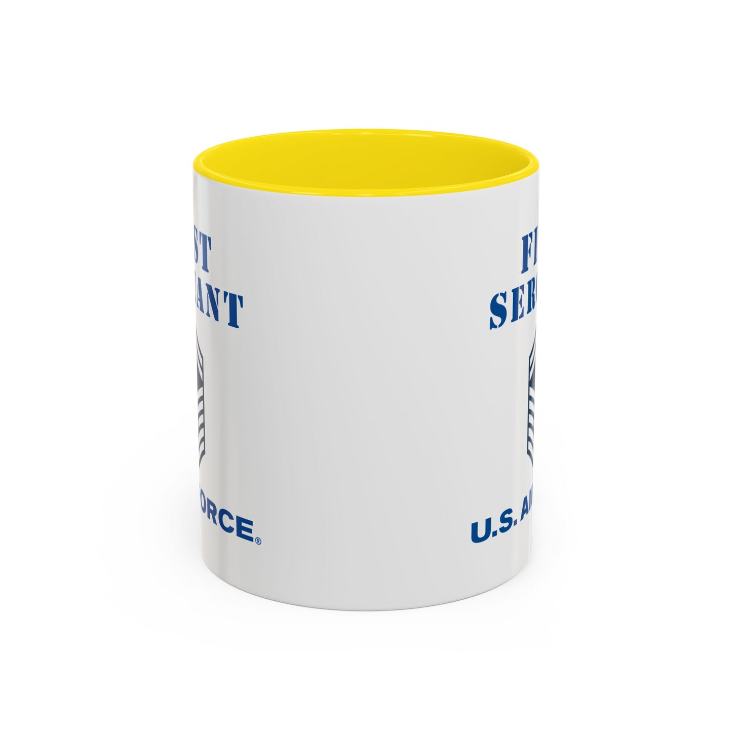 Accent Coffee Mug (11oz & 15oz) - USAF - First Sergeant (E8b) - 2020 - US Air Force w Text X 300