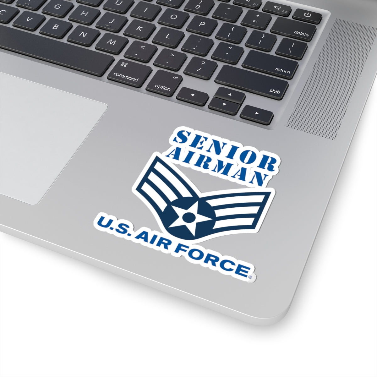 Kiss-Cut Stickers - USAF - Senior Airman (E4) - 2020 - US Air Force w Text X 300