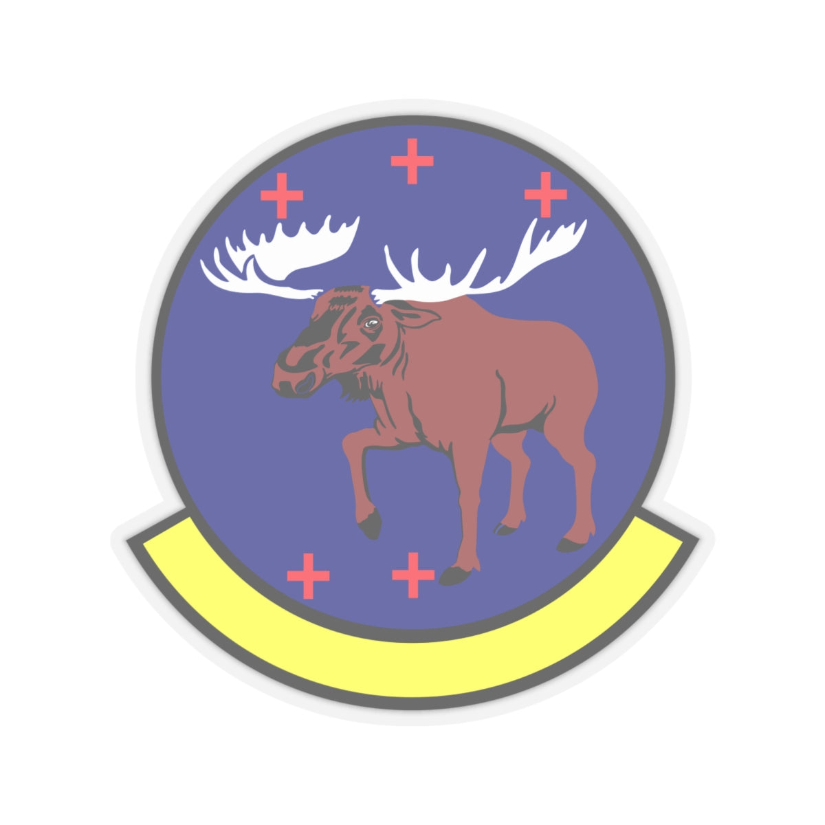 Kiss-Cut Stickers - USAF - 4th Healthcare Operations Sq wo txt X 300