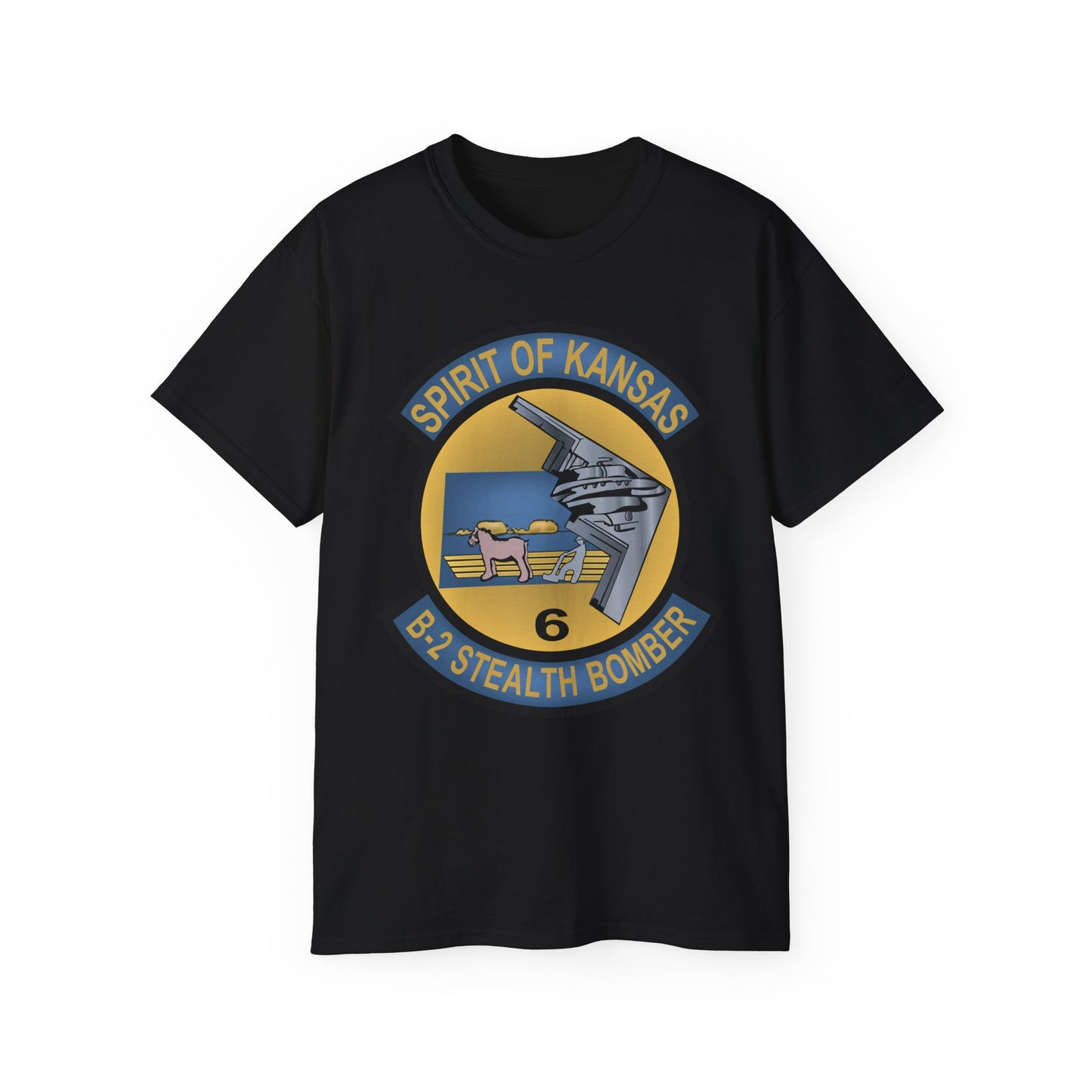 Unisex Ultra Cotton Tee - USAF - B2 - Spirit of Kansas - Stealth Bomber wo txt X 300