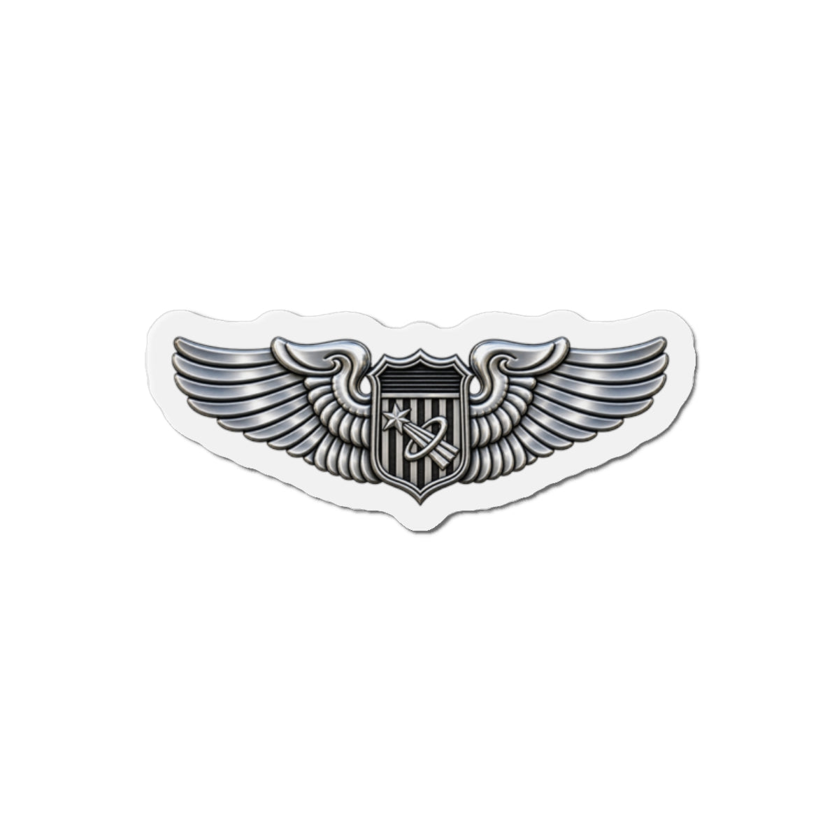 Die-Cut Magnet - USAF - Basic Astronaut Badge wo txt - 3D - Enhanced