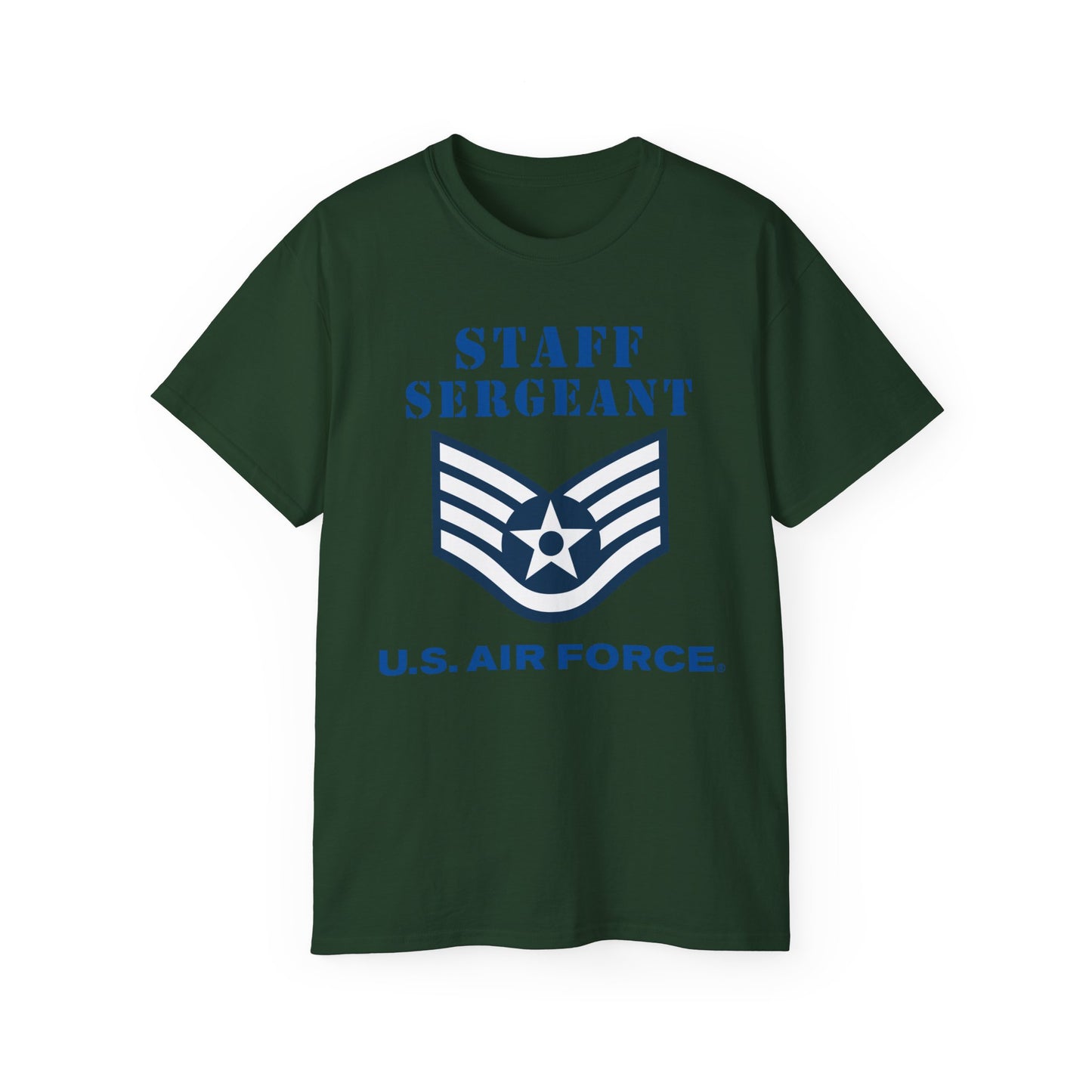 Unisex Ultra Cotton Tee - USAF - Staff Sergeant (E5) - 2020 - US Air Force w Text