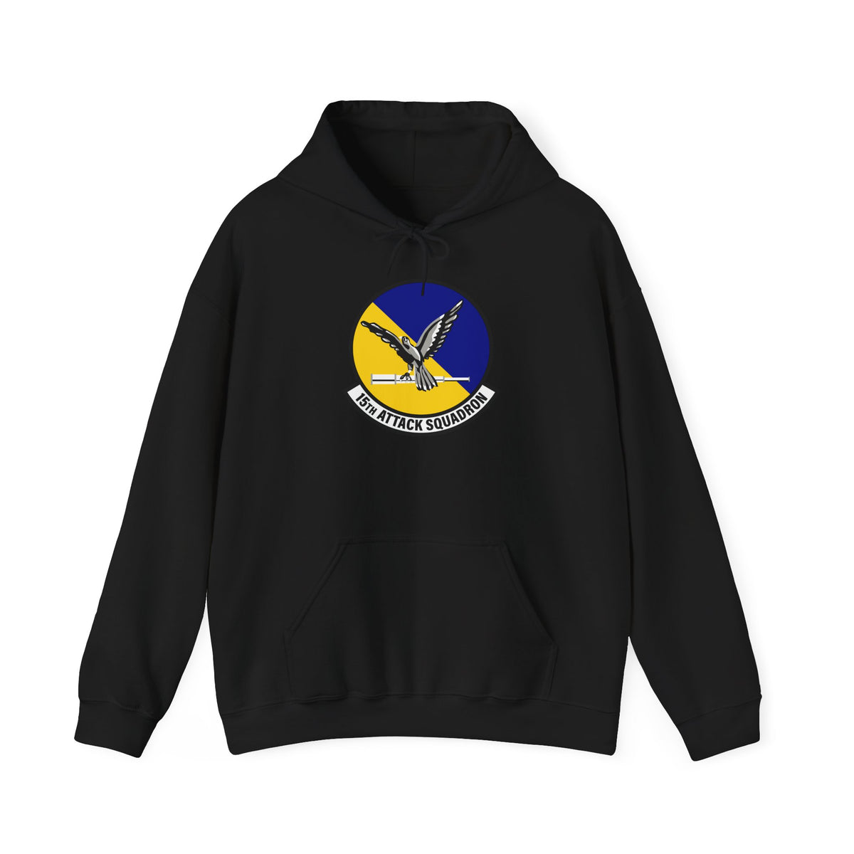 Unisex Heavy Blend Hooded Sweatshirt - USAF - 15th Attack Squadron wo txt