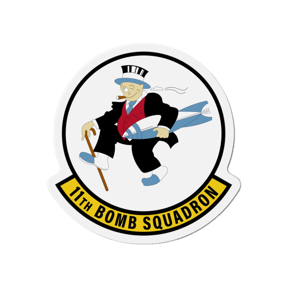 Die-Cut Magnet - USAF - 11th Bomb Squadron wo txt