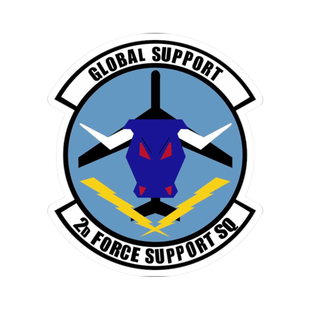 Kiss-Cut Stickers - USAF - 2d  Force Support Squadron wo txt