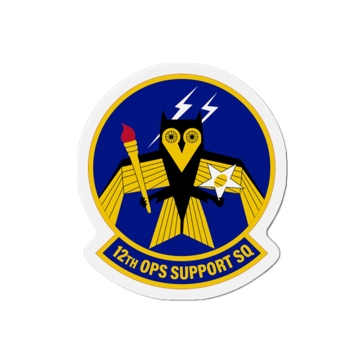 Die-Cut Magnet - USAF - 12th Operations Support Squadron wo txt