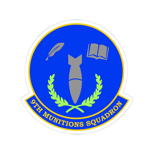 Kiss-Cut Stickers - USAF - 9th Munitions Squadron wo txt X 300