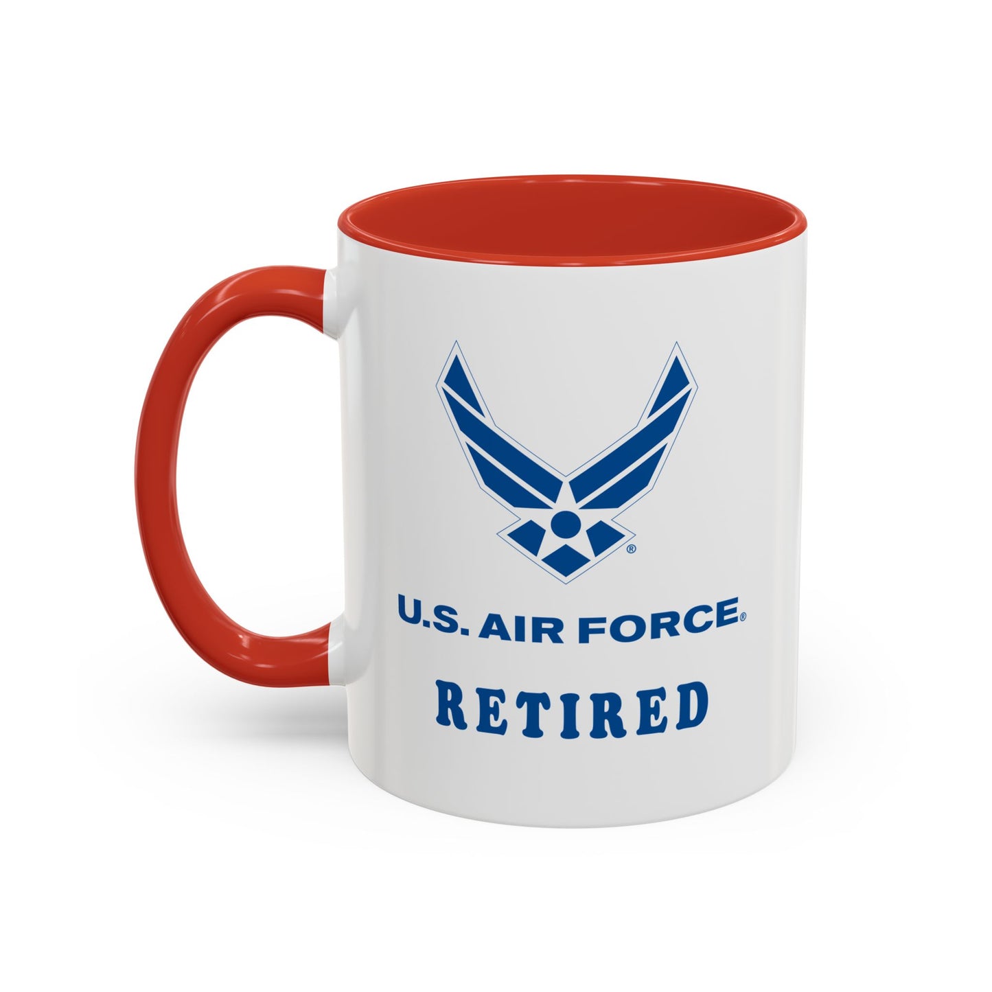 Accent Coffee Mug (11oz & 15oz) - USAF - Air Force - Retired X 300