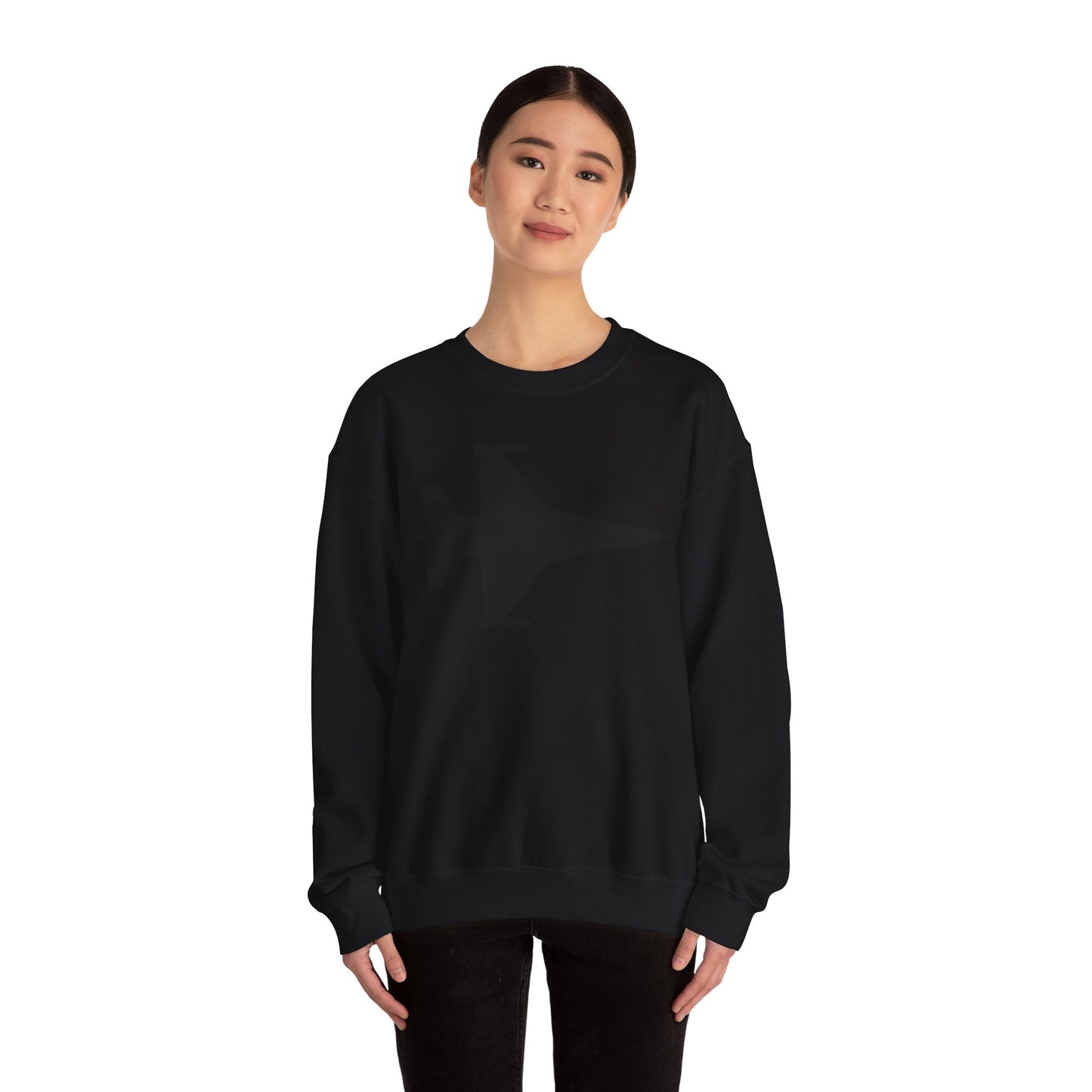 Crewneck Sweatshirt - Aircraft - F-16 -Top - Silhouette - wo Txt X 300