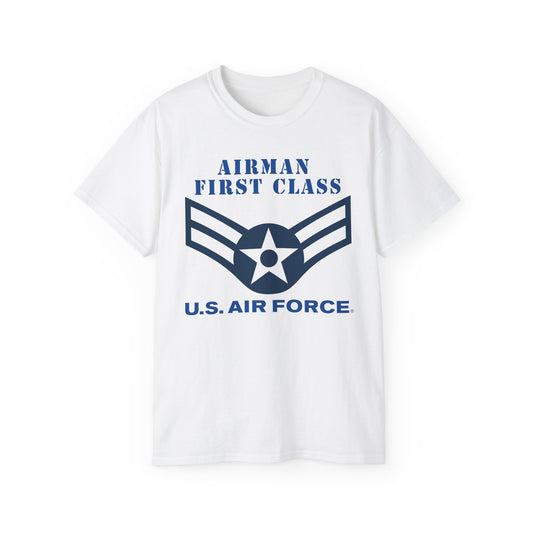 Unisex Ultra Cotton Tee - USAF - Airman - First Class (E3) - 2020 - US Air Force w Text X 300