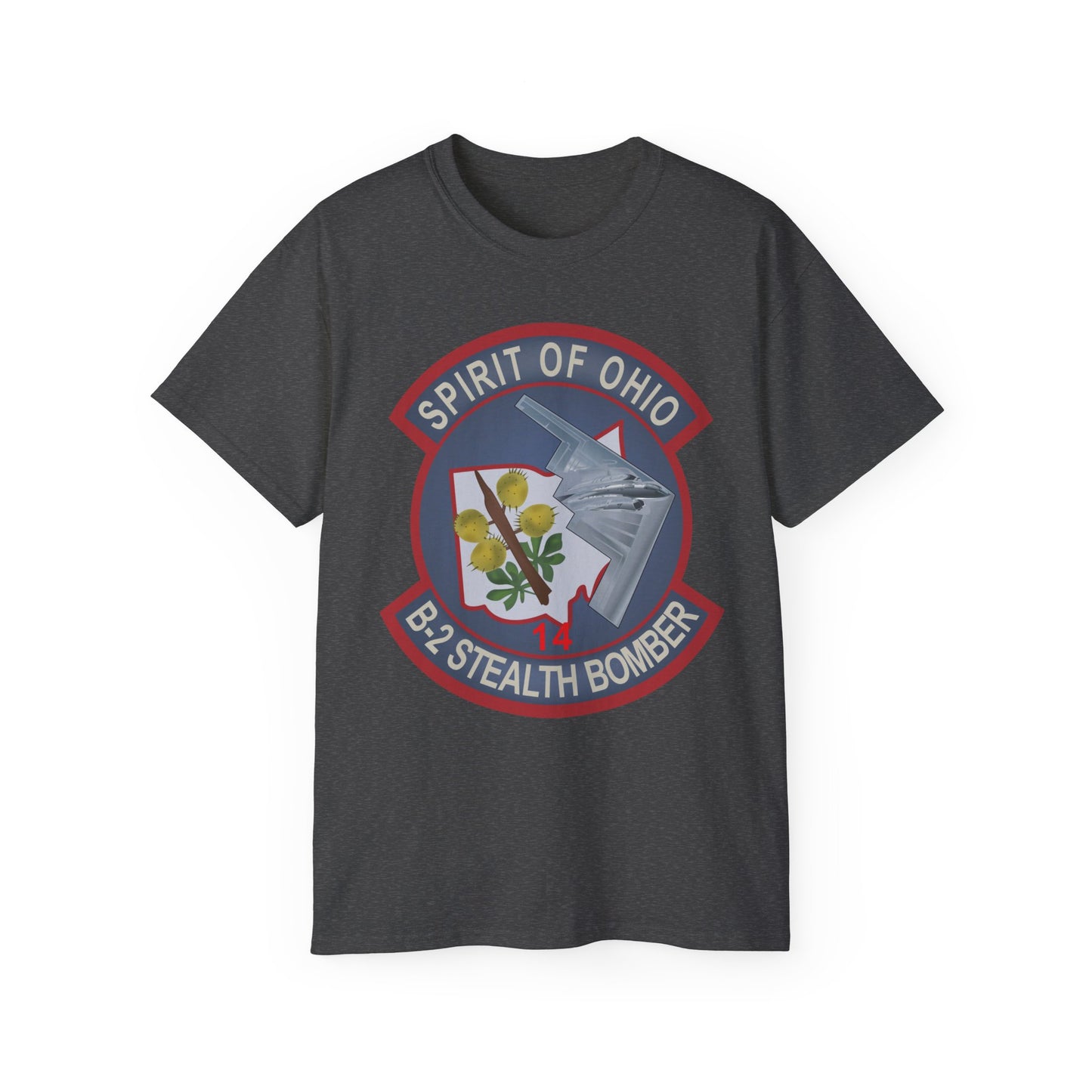 Unisex Ultra Cotton Tee - USAF - B2 - Spirit of Ohio - Stealth Bomber wo txt X 300