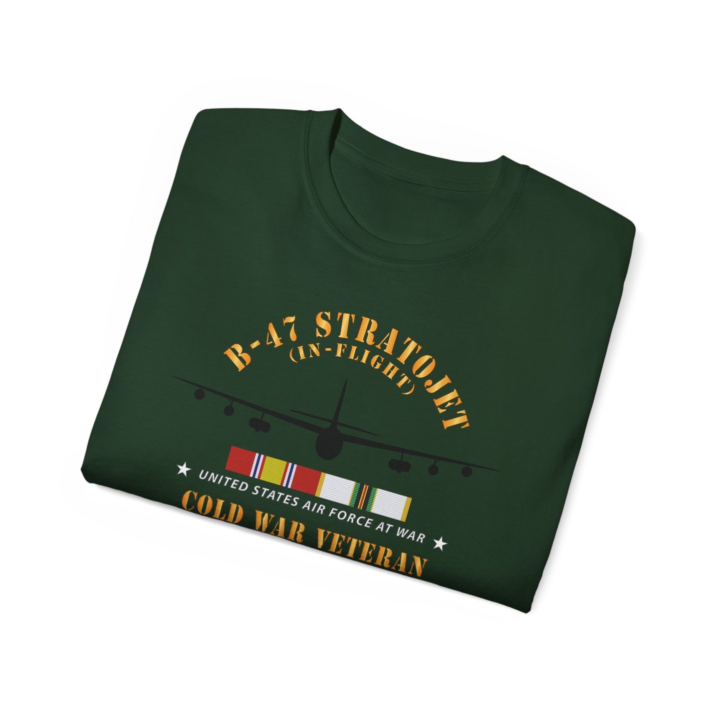 Unisex Ultra Cotton Tee - USAF - B-47 Stratojet - In Flt - Silhouette - Cold War Veteran X 300
