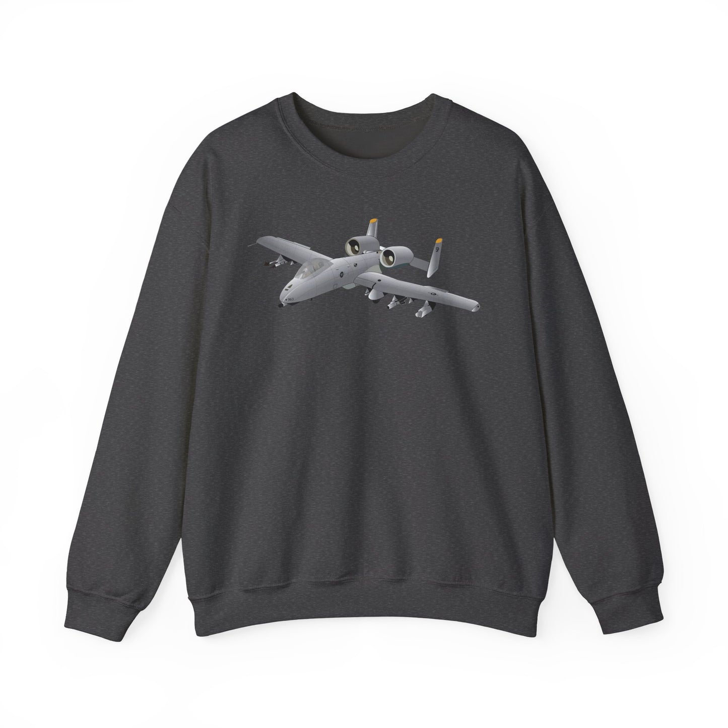 Crewneck Sweatshirt - Aircraft - A10 - Front - Top - Oblique X 300