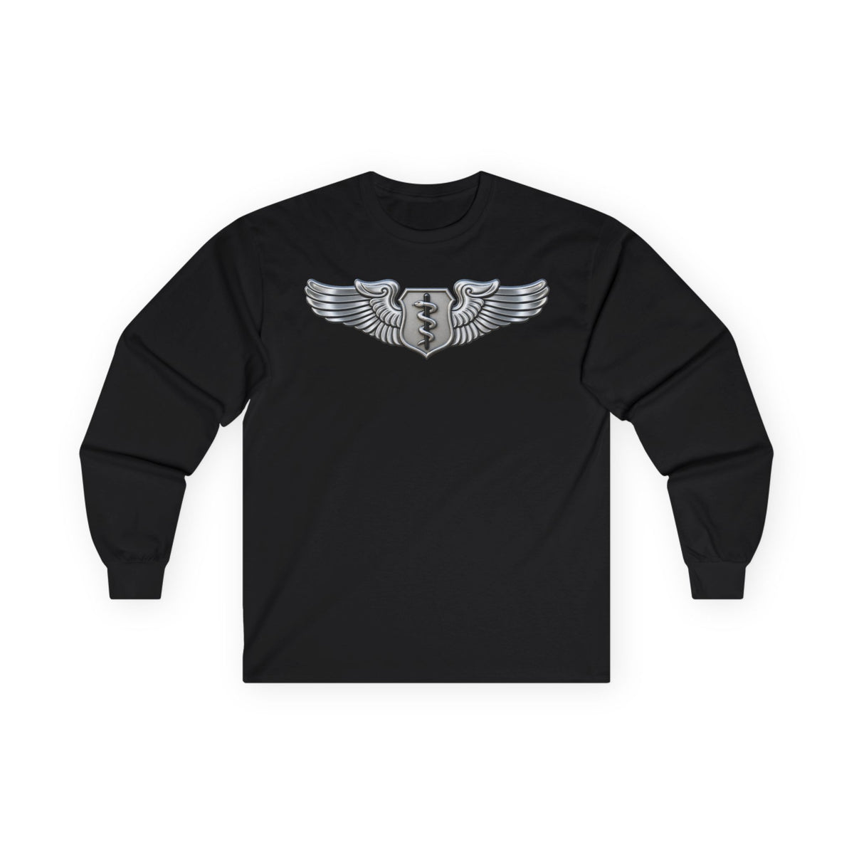 Unisex Ultra Cotton Long Sleeve Tee - USAF - Flight Surgeon Badge wo txt - 3D - Enhanced