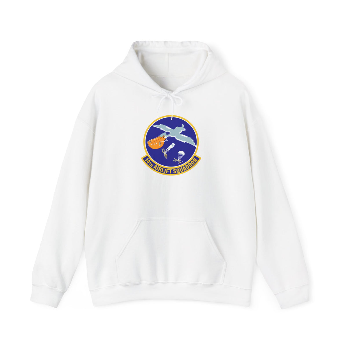 Unisex Heavy Blend Hooded Sweatshirt - USAF - 14th Airlift Squadron wo txt