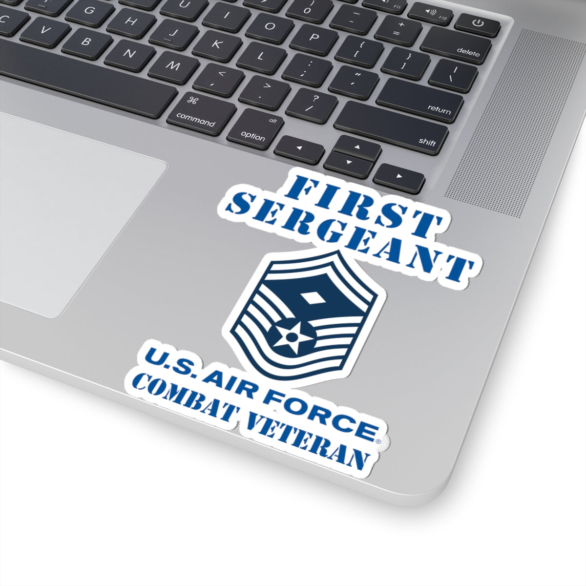 Kiss-Cut Stickers - USAF - First Sergeant (E8b) - 2020 - Combat Veteran