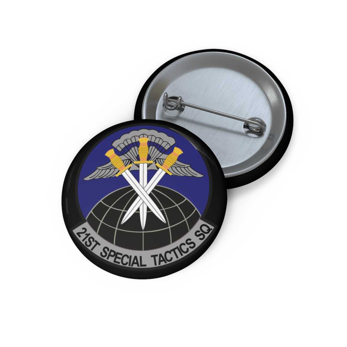 Custom Pin Button - USAF - 21st Special Tactics Squadron wo Txt