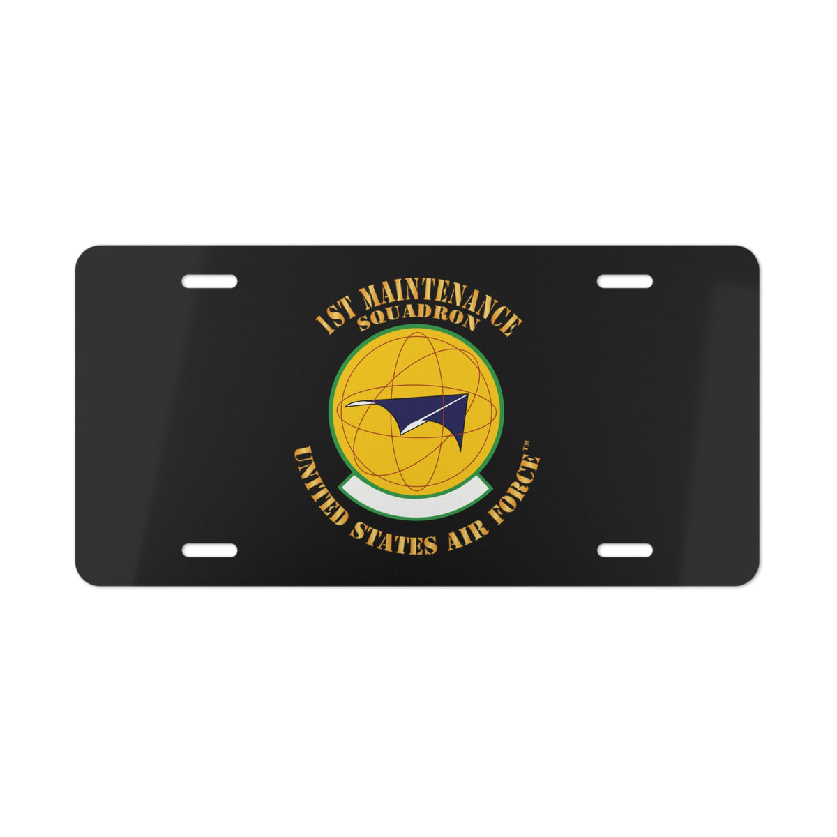 License Plate - USAF - 1st Maintenance Squadron X 300